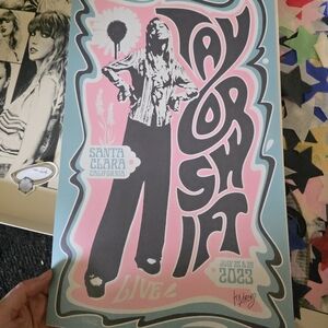 Taylor Swift ERAS TOUR Santa Clara Concert Poster